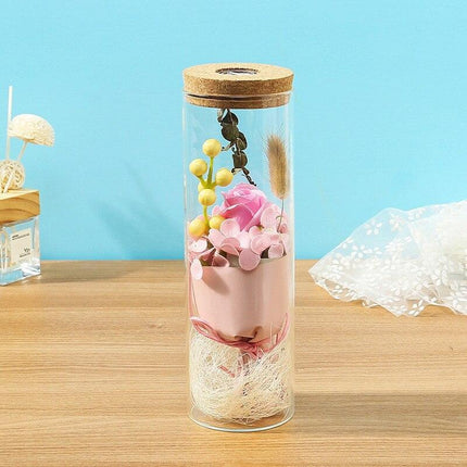 Eternal Bloom Luxury Glass Soap Dispenser - Très Elite