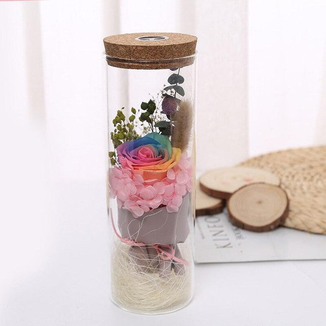 Eternal Bloom Luxury Glass Soap Dispenser