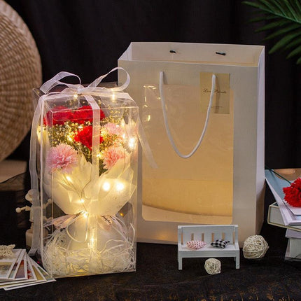 Eternal Blossom: Luxurious Carnation & Gypsophila Dried Flower Gift Set