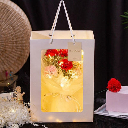 Eternal Blossom: Luxurious Carnation & Gypsophila Dried Flower Gift Set