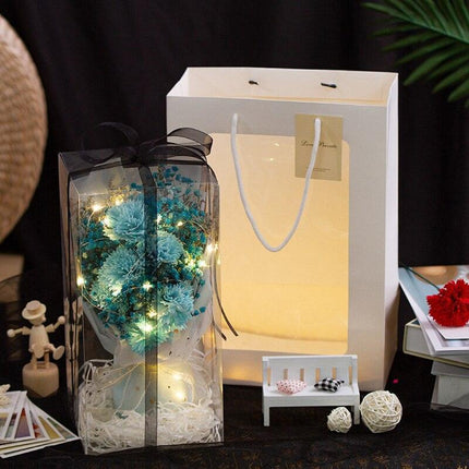 Eternal Blossom: Luxurious Carnation & Gypsophila Dried Flower Gift Set