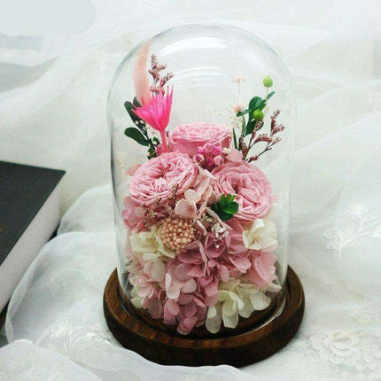 Eternal Charm: Luxurious Rose in Glass Dome Display - Très Elite
