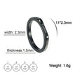 7 / 2.3mm Black