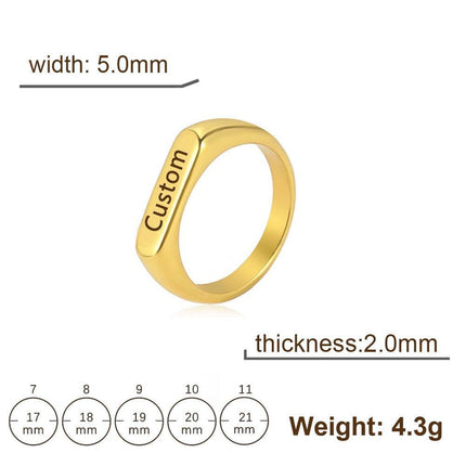 Eternal Connection Customizable Stainless Steel Couple Rings - A Celebration of Infinite Love - Très Elite