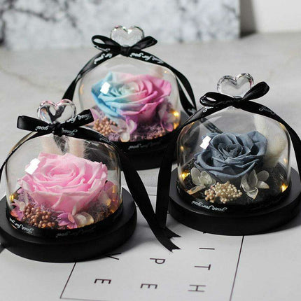 Eternal Elegance: Illuminated Glass Enchanted Rose - Très Elite