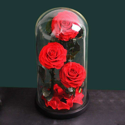 Eternal Elegance: Preserved Rose in Glass Dome - A Lasting Impression