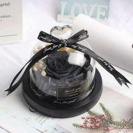 Eternal Elegance Rose Glass Display - A Timeless Tribute to Lasting Affection - Très Elite