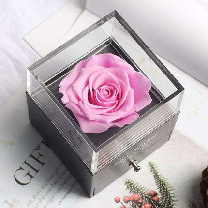 Eternal Elegance Rose Glass Display - A Timeless Tribute to Lasting Affection - Très Elite