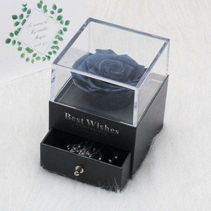 Eternal Elegance Rose Glass Display - A Timeless Tribute to Lasting Affection - Très Elite