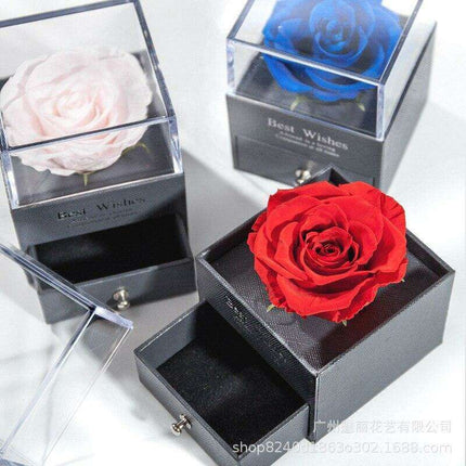 Eternal Elegance Rose Glass Display - A Timeless Tribute to Lasting Affection - Très Elite