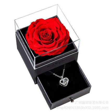 Eternal Elegance Rose Glass Display - A Timeless Tribute to Lasting Affection - Très Elite