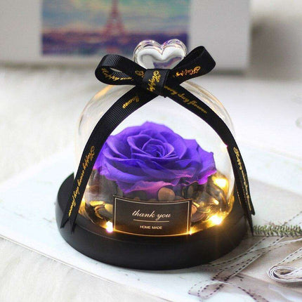 Eternal Elegance Rose Glass Display - A Timeless Tribute to Lasting Affection - Très Elite