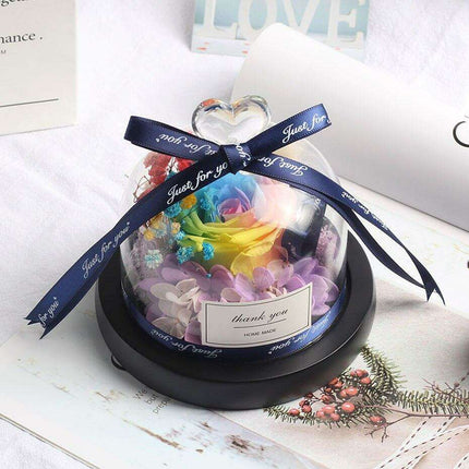 Eternal Elegance Rose Glass Display - A Timeless Tribute to Lasting Affection - Très Elite