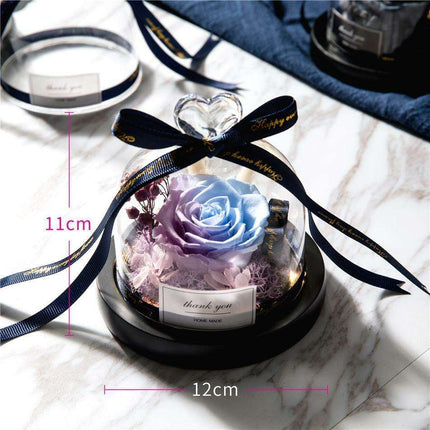 Eternal Love: Enchanted Glass Dome with Preserved Rose - Très Elite