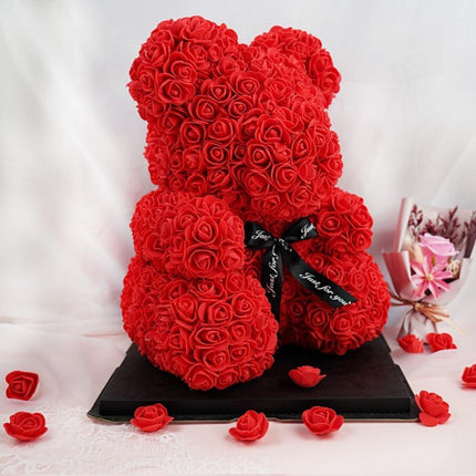 Eternal Love Rose Bear: A Stunning Floral Emblem of Affection - Très Elite