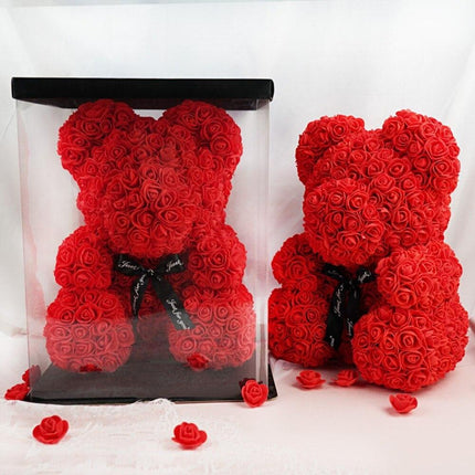 Eternal Love Rose Bear: A Stunning Floral Emblem of Affection - Très Elite