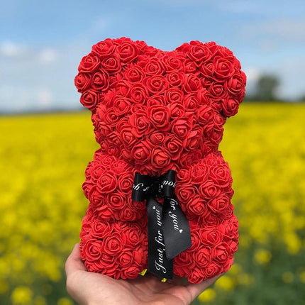 Eternal Love Rose Bear: A Stunning Floral Emblem of Affection - Très Elite