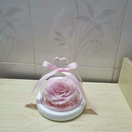 Eternal Romance - Glass Enchantment with Preserved Roses and LED Lights - Très Elite