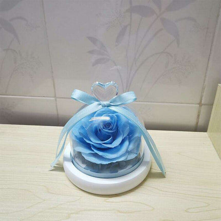 Eternal Romance - Glass Enchantment with Preserved Roses and LED Lights - Très Elite