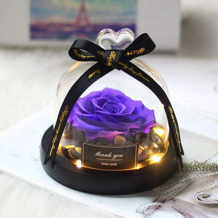 Eternal Romance Rose Glass Dome: A Timeless Symbol of Love and Grace - Très Elite