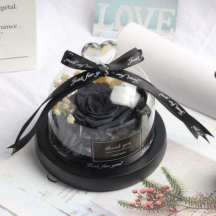 Eternal Romance Rose Glass Dome: A Timeless Symbol of Love and Grace - Très Elite