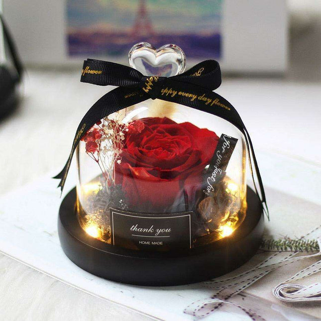 Eternal Romance Rose Glass Dome: A Timeless Symbol of Love and Grace