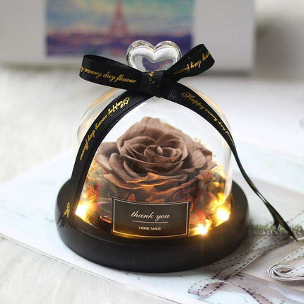 Eternal Romance Rose Glass Dome: A Timeless Symbol of Love and Grace - Très Elite