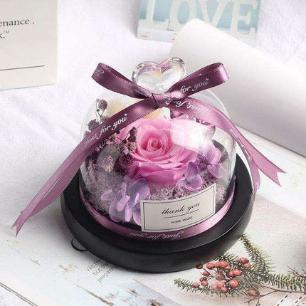 Eternal Romance Rose Glass Dome: A Timeless Symbol of Love and Grace - Très Elite