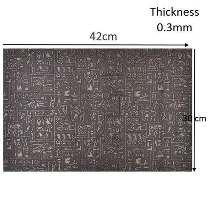 Exotic Egyptian-Inspired Faux Leather Crafting Fabric - Ignite Your Imagination - Très Elite