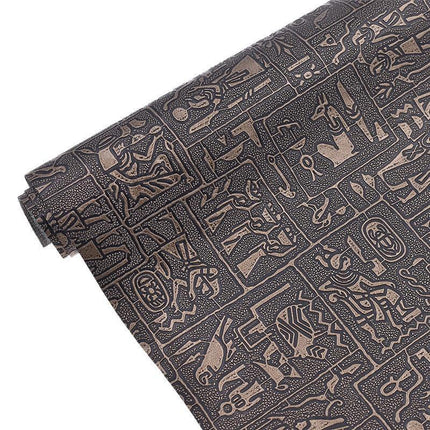 Exotic Egyptian-Inspired Faux Leather Crafting Fabric - Ignite Your Imagination - Très Elite