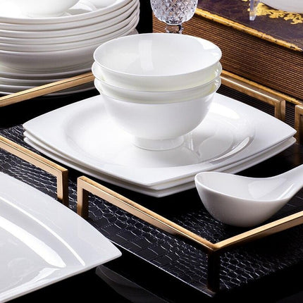 Exquisite 60-Piece Handcrafted Asian Ceramics Dining Set - Très Elite