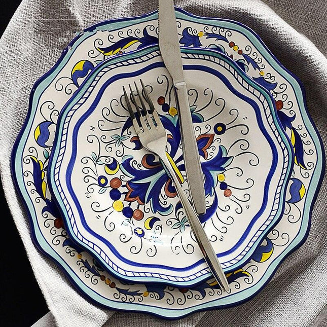 Exquisite Artisan Ceramic Dining Plate Collection