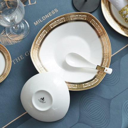 Exquisite Botanica Fine Bone China Dinner Plate Set for Luxurious Entertaining - Très Elite