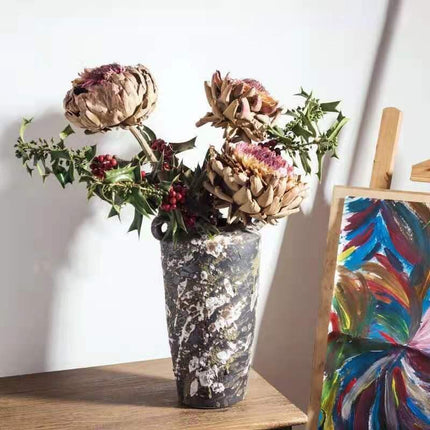 Exquisite Dried Protea Cynaroides Floral Arrangement for Elegant Home Styling - Très Elite