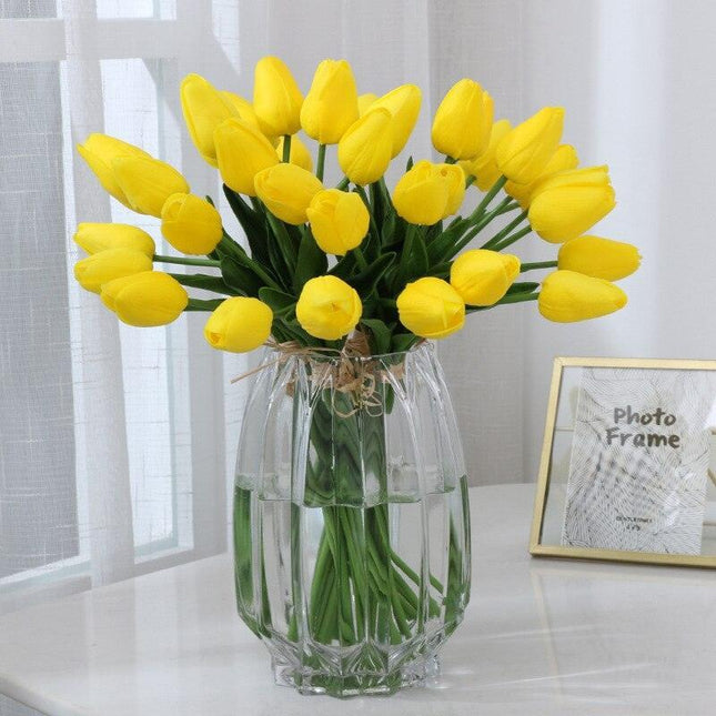 Exquisite Elegance: 10PCS Premium Artificial Tulip Flower Set