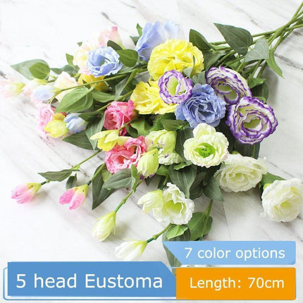 Exquisite Silk Peony Rose Collection - 5 Lifelike Artificial Flowers for Timeless Beauty - Très Elite