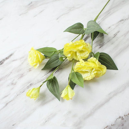 Exquisite Silk Peony Rose Collection - 5 Lifelike Artificial Flowers for Timeless Beauty - Très Elite
