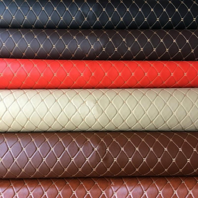 Extra Large Premium Black PU Leather Crafting Sheet - Ideal for DIY Projects