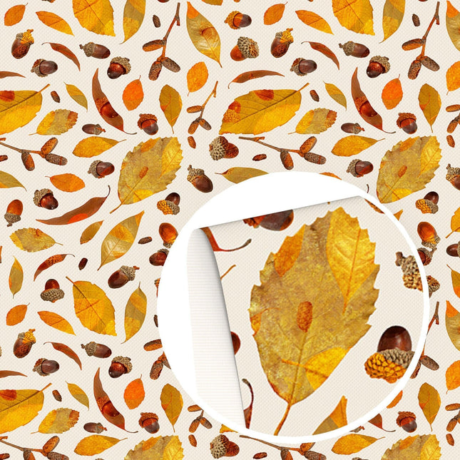 Fall-Inspired Premium Vegan Leather - Versatile DIY Crafting Material for Creative Projects