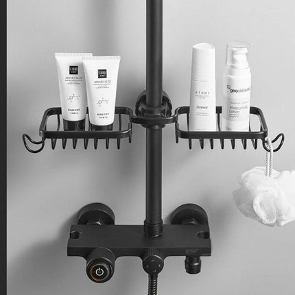 Faucet-Mounted Kitchen Storage Solution with Shelf