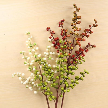 Faux Berry Blossom Bouquet: Elegant Year-Round Floral Arrangement - Très Elite