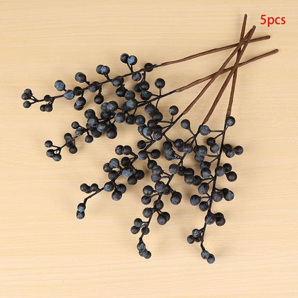 Faux Berry Blossom Bouquet: Elegant Year-Round Floral Arrangement - Très Elite