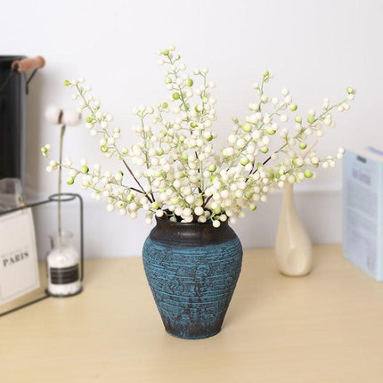 Faux Berry Blossom Bouquet: Elegant Year-Round Floral Arrangement - Très Elite