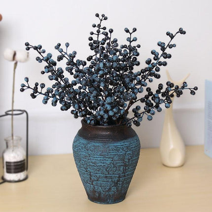Faux Berry Blossom Bouquet: Elegant Year-Round Floral Arrangement - Très Elite