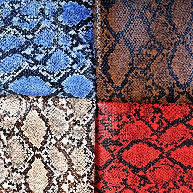 Faux Snake Skin Leather Craft Fabric - Elevate Your Creations!