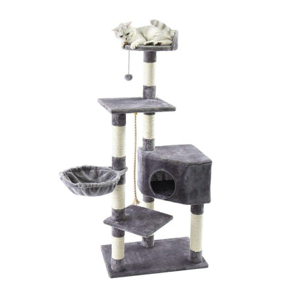 Feline Wonderland: Engaging Multi-Level Scratching Tower for Happy and Playful Cats - Très Elite