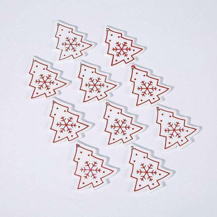 Festive Charm: 10 Delightful 5cm Holiday Hanging Ornaments - Très Elite