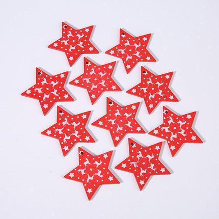 Festive Charm: 10 Delightful 5cm Holiday Hanging Ornaments - Très Elite