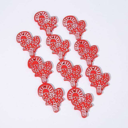 Festive Charm: 10 Delightful 5cm Holiday Hanging Ornaments - Très Elite