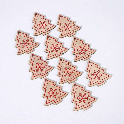 Festive Charm: 10 Delightful 5cm Holiday Hanging Ornaments - Très Elite